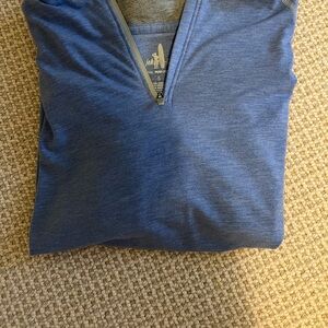 Johnnie o natural performance light weight blue/grey pullover